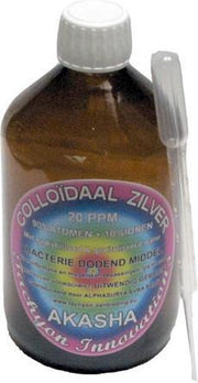 Akasha Voedingssupplementen Colloidaal Atomisch Zilver 500ml-20PPM