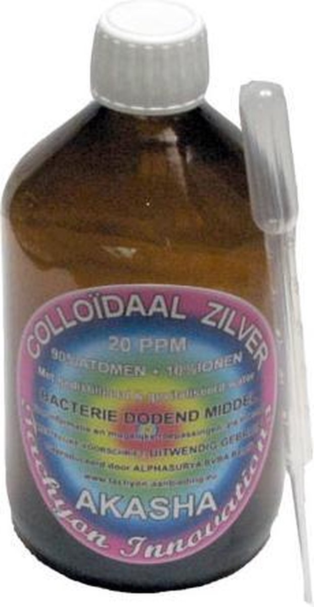 Akasha Voedingssupplementen Colloidaal Atomisch Zilver 500ml-20PPM