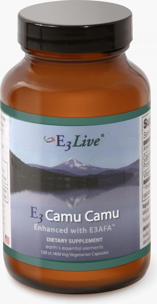 E3Live / E3 Camu Camu met E3AFA-capsules 400mg - 120 capsules