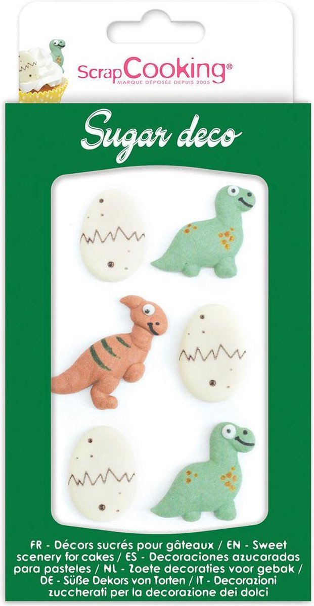 ScrapCooking Suikerdecoraties - Dino - Set/6