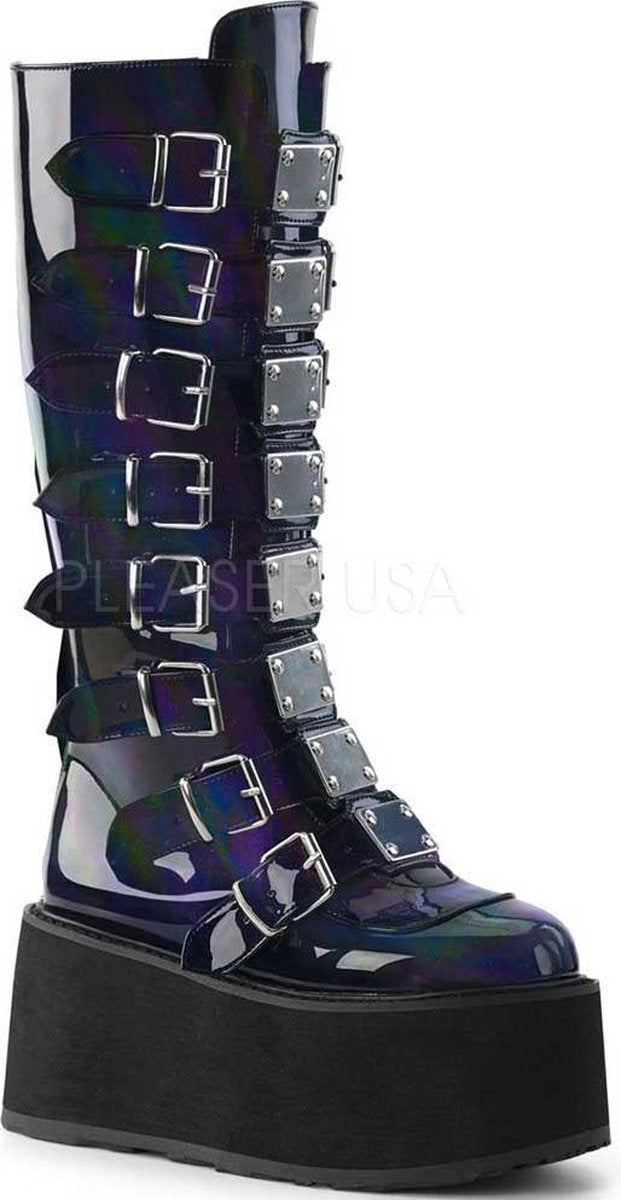 Demonia Plateau Laarzen -40 Shoes- DAMNED-318 US 10 Zwart
