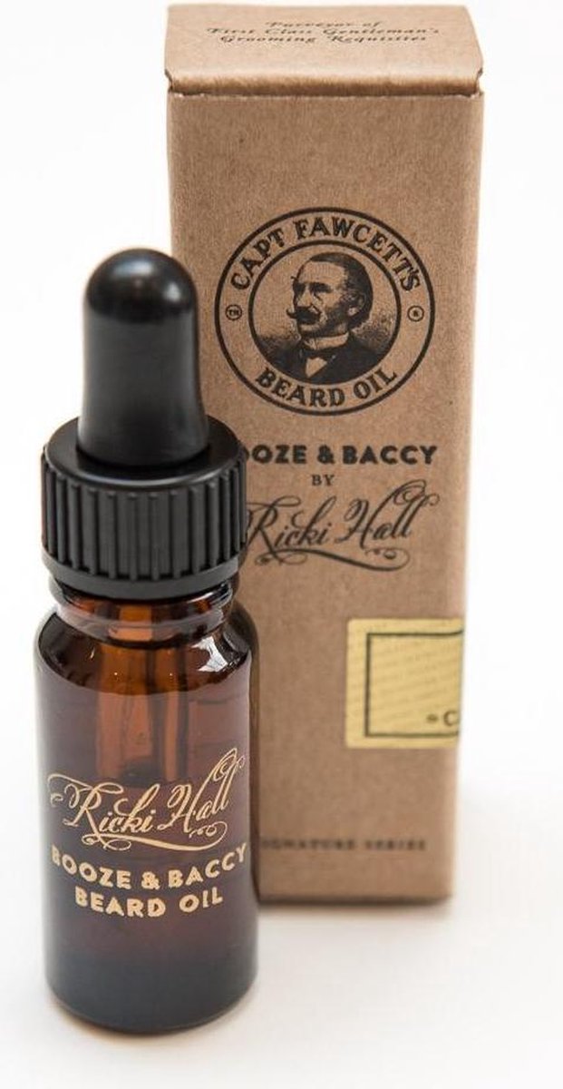 Captain Fawcett Beard Oil Booze & Baccy Travel Size