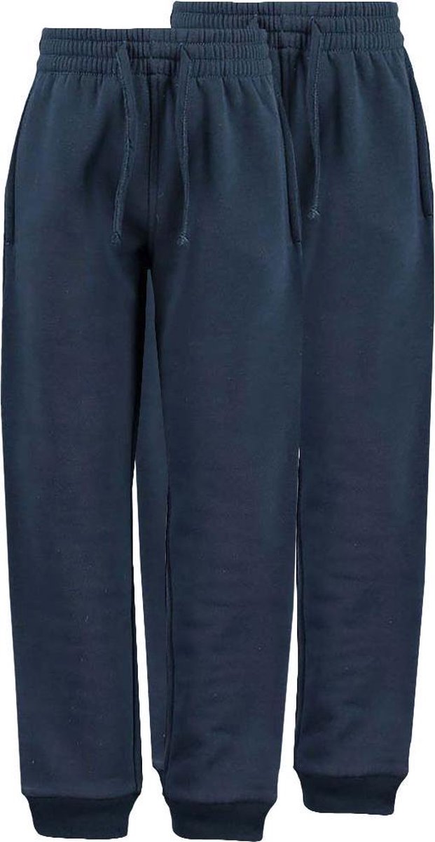Zeeman kinder joggingbroek - blauw - maat 98/104 - 2 stuks
