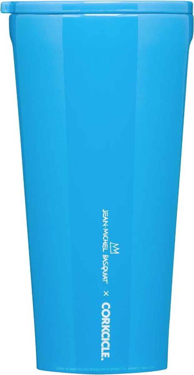 Corkcicle Tumbler 475ml 16oz - Cyan - Basquiat - Untitled Skull Roestvrijstaal -