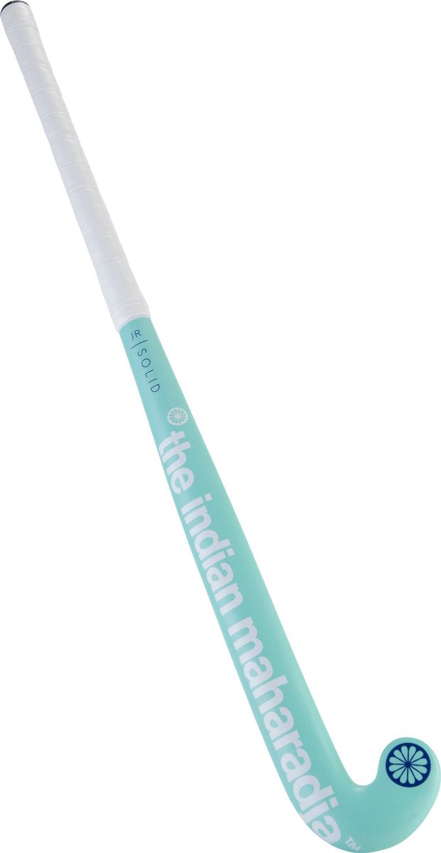 The Indian Maharadja Solid JR [compo]-35 inch Hockeystick Kids - mintgroen-wit-donkerblauw