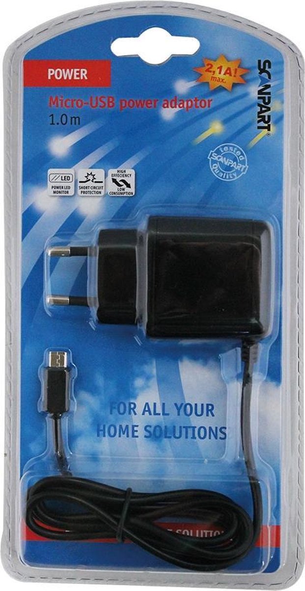 Scanpart Usb 220v Adapt Micro Usb 2.1a