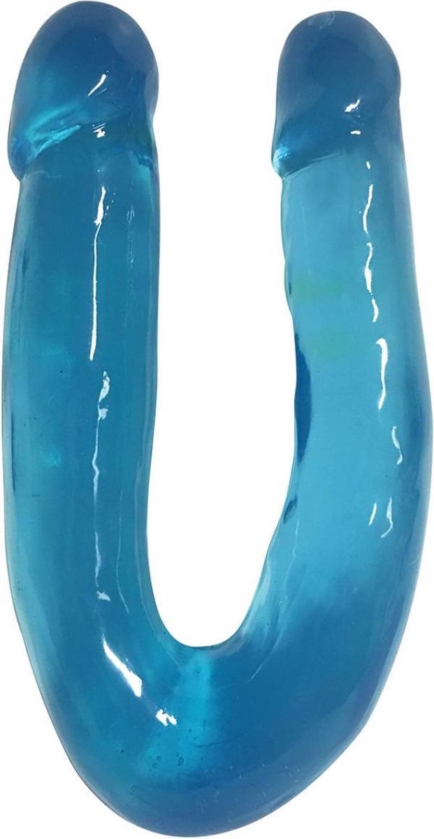 Lollicock - Sweet Slim Double Dipper Dildo - Berry Ice - 33 cm