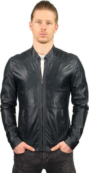 Versano Memphis Leren Heren Jas Heren Jack 5XL - Blauw