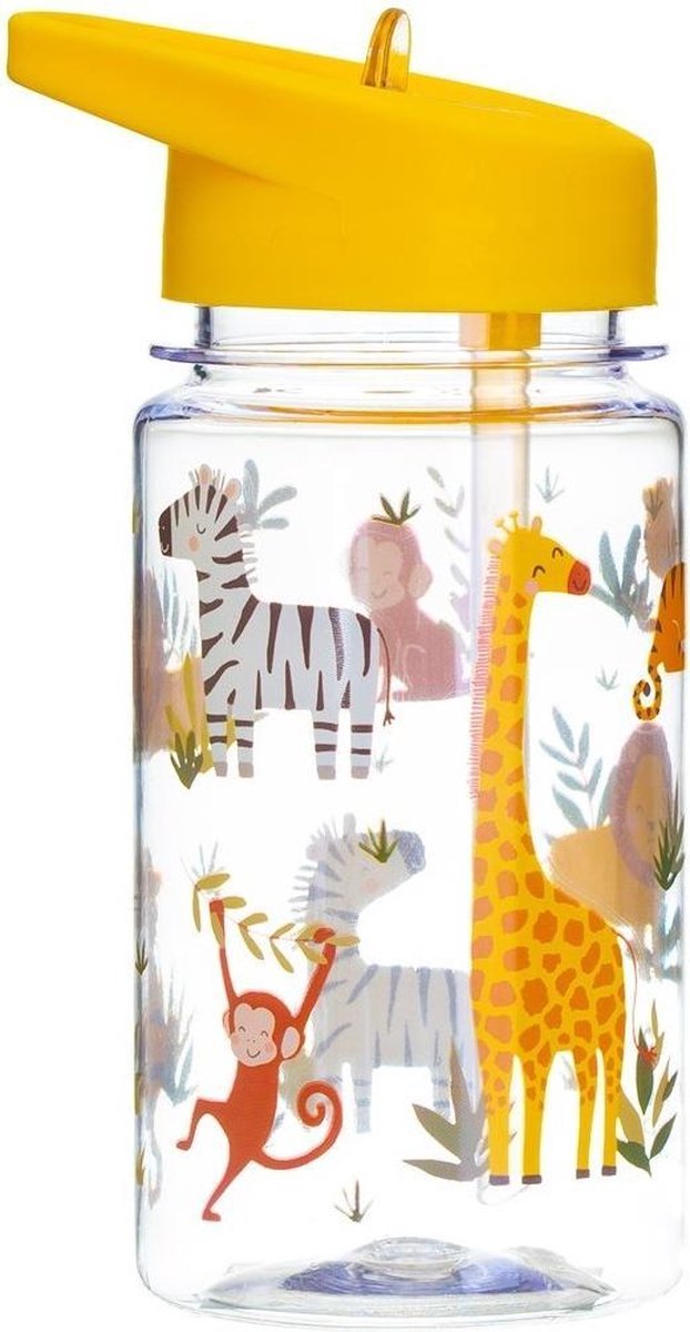Drinkfles safari met rietje - Sass & Belle