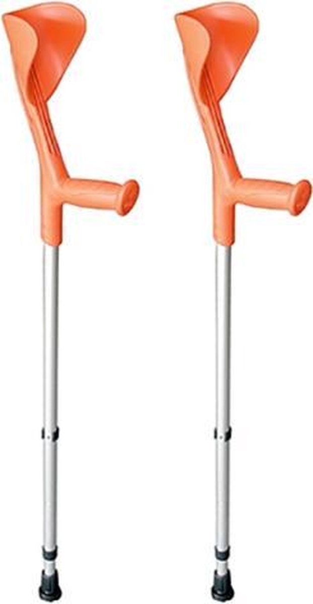 Elleboogkrukken Open Manchet Oranje