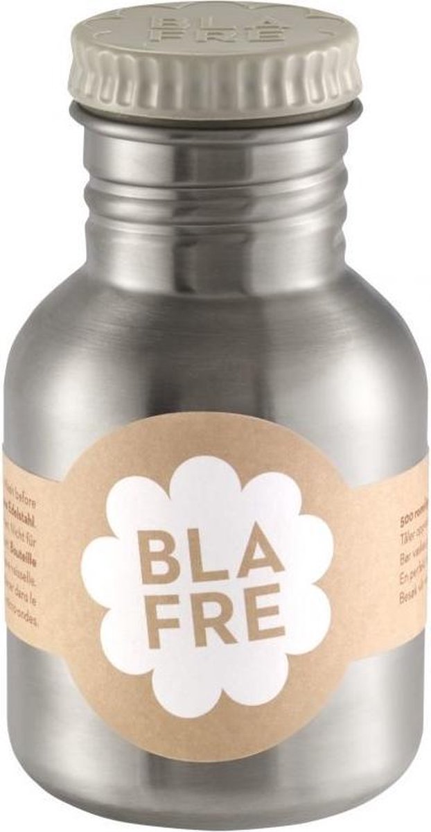 Blafre - RVS Drinkbeker Stalen Drinkfles 300 ml Grijs