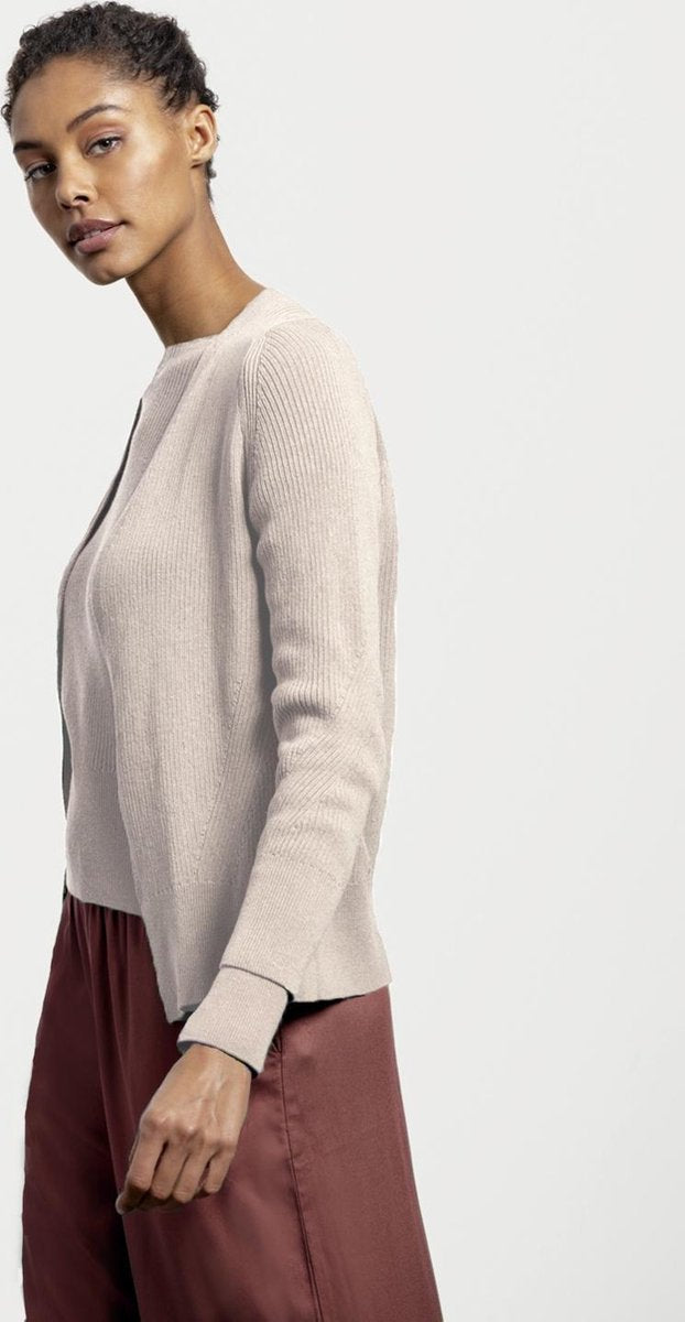Loop.a life Duurzaam Vest Classy Cotton Cardigan Dames - Roze - Maat M