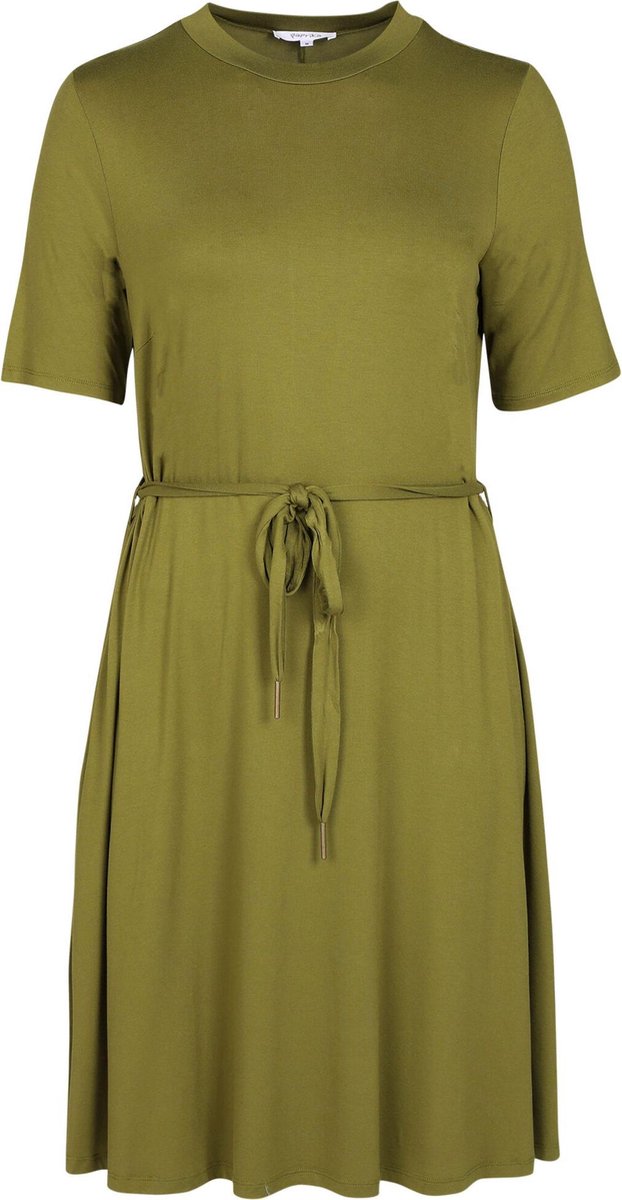 Jurk in effen tricot