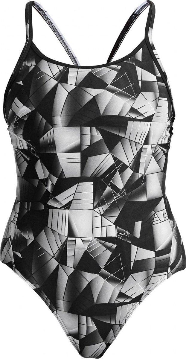 Black Tint Diamond back one piece - Dames | Funkita