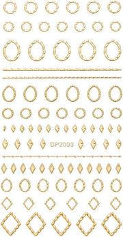 Nail art professional stickers 3D - Goud - DP-2003 - DM-Products