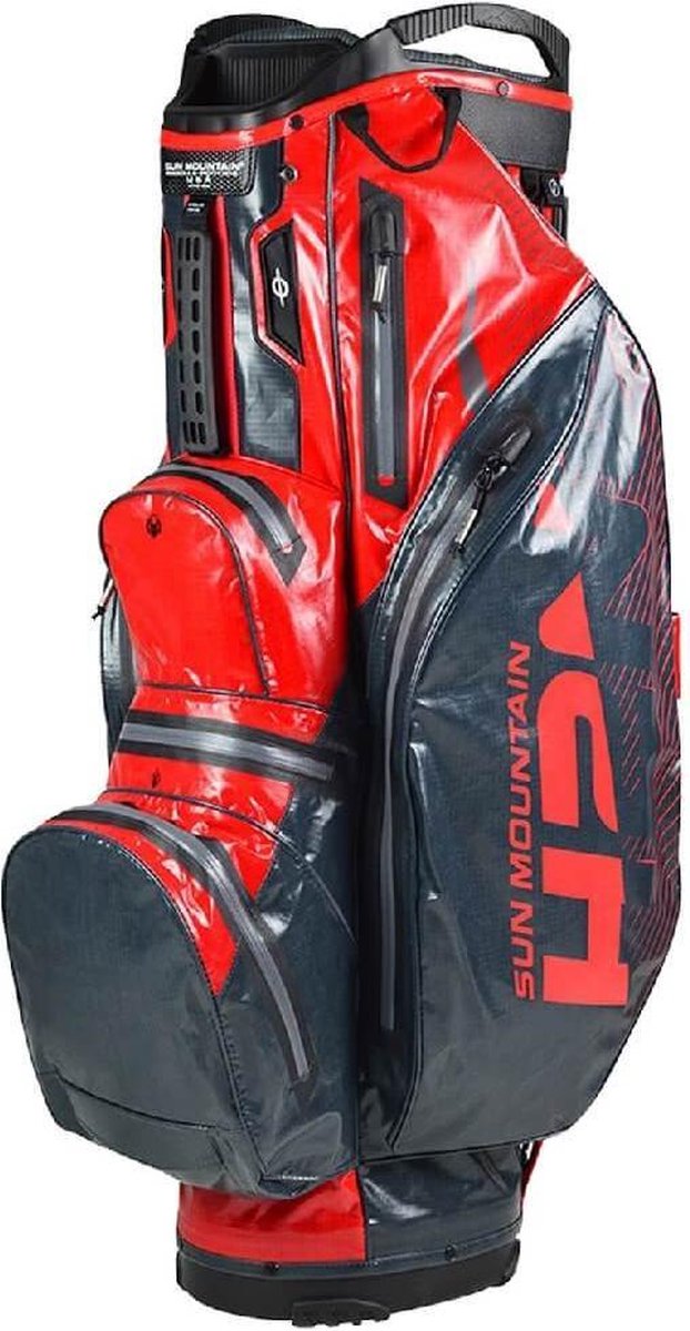 Sun Mountain Cartbag H2NO Lite Black Gunmetal Red