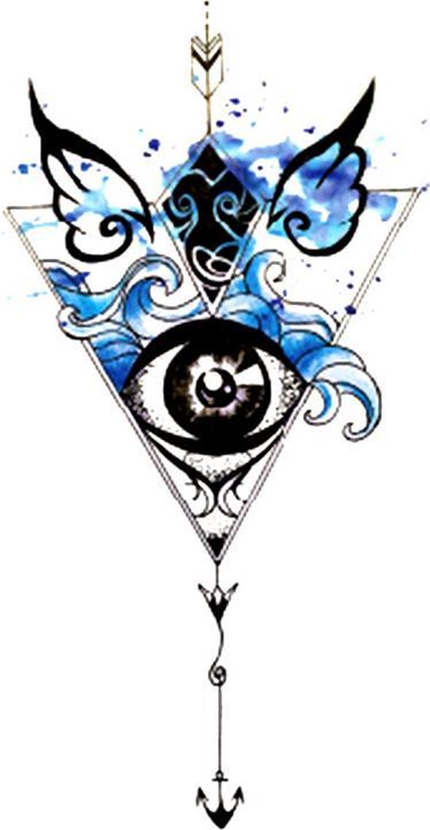 Water en Oog plaktattoo