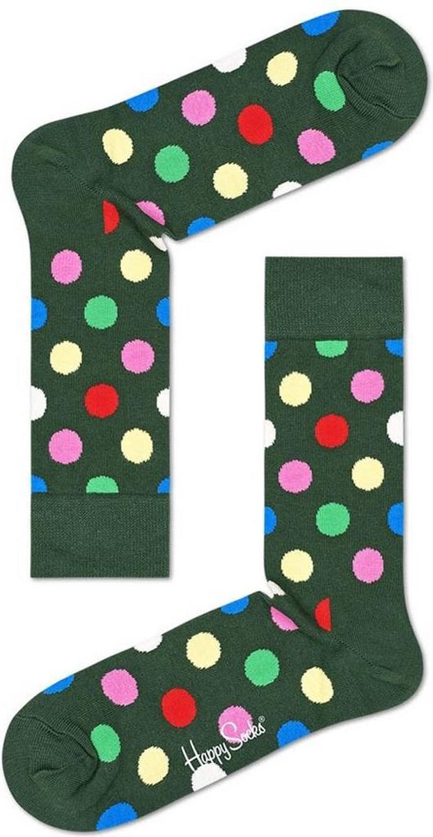 Happy Socks Sokken Big Dot Socks Groen Maat:41-46