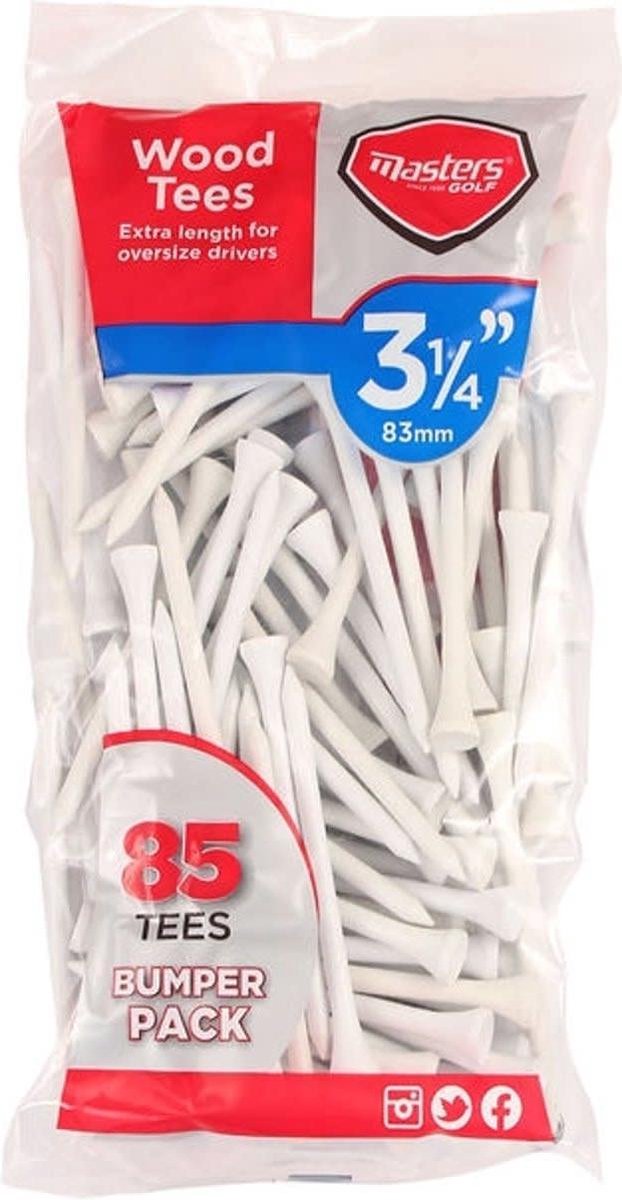 Masters White Wooden Tees 85st 83MM