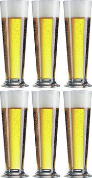 12x Stuks pilsner bierglazen voor witbier/rosebier 390 ml - Bierglazen - Pilsnerglazen - Glazen voor witbier en rosebier