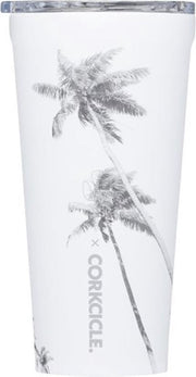 Corkcicle Tumbler 475ml 16oz - Corey Wilson - Paradise Palm Roestvrijstaal -