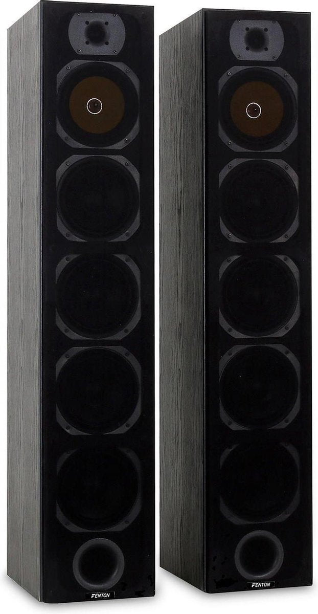 SkyTronic SHFT57B - Tower Luidsprekers - Zwart / Geel