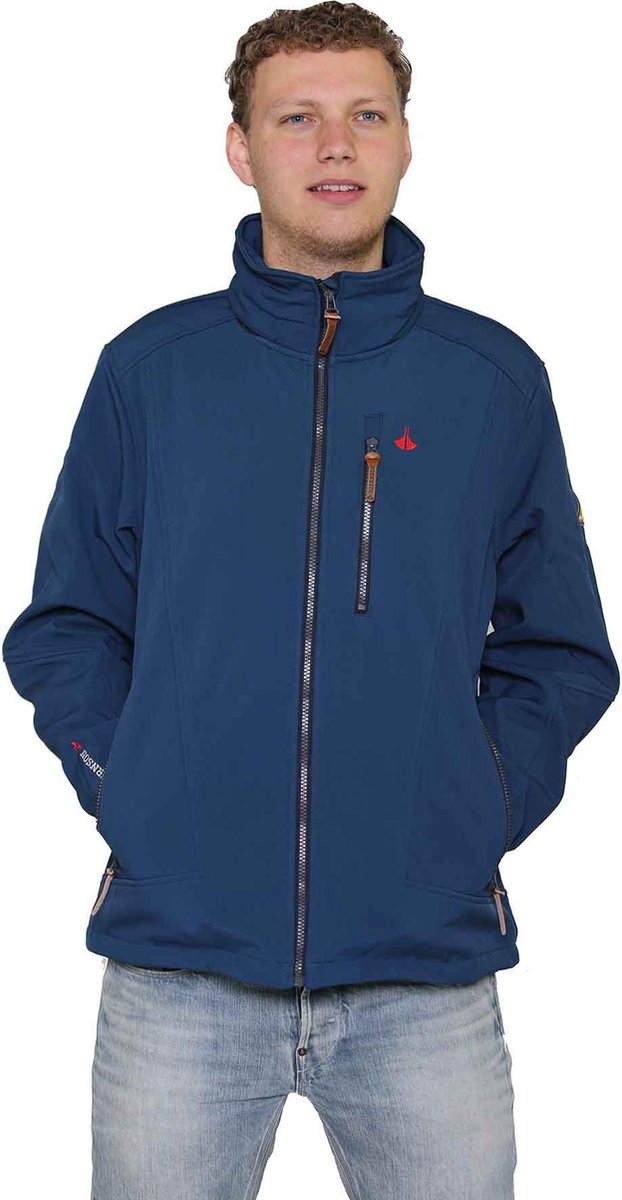 BJØRNSON 4 Seizoenen Softshell Jas Winddicht Heren Blauw - Maat S - DAG