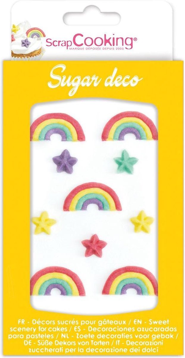 ScrapCooking Suikerdecoraties - Regenboog - Set/10