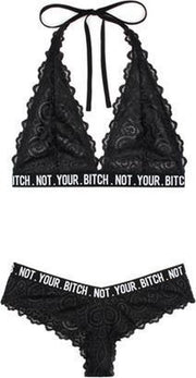 Kanten BH-Set Not Your Bitch - S/M