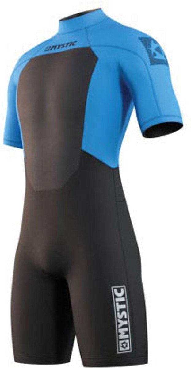 Mystic Brand Shorty  Wetsuit - Maat S  - Mannen - Blauw/Zwart/Wit