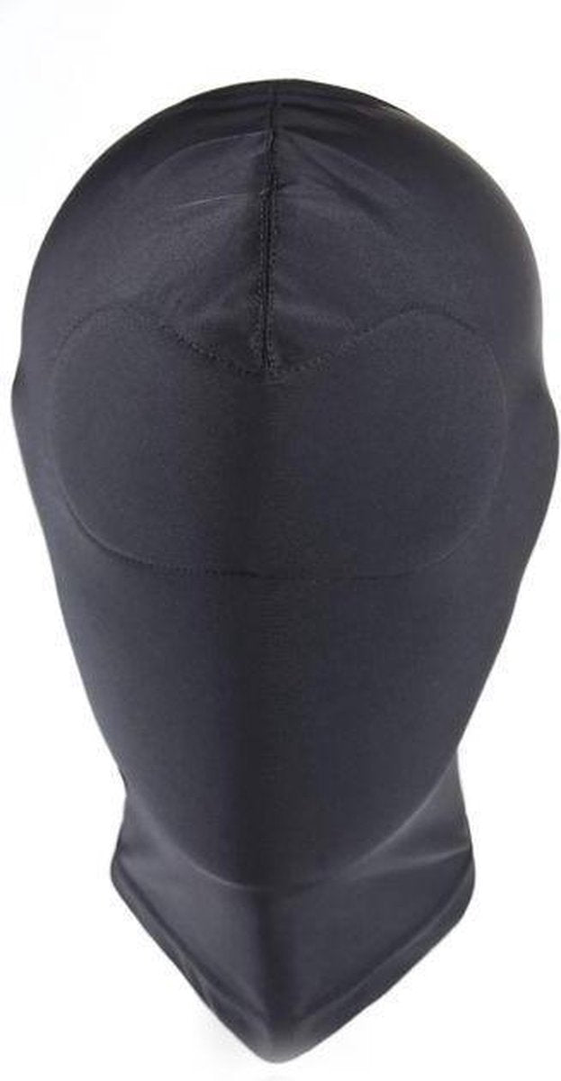 Kiotos Zwarte BDSM Hood van Spandex Geheel Gesloten (adembaar)