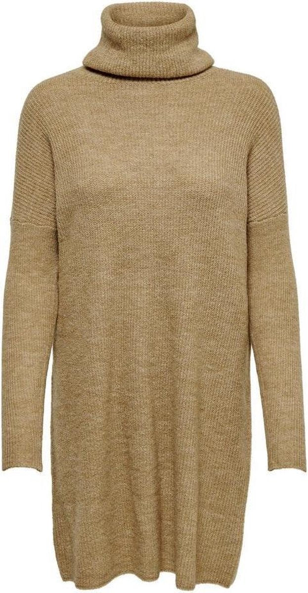 Onljana L/s Cowlnck Dress  Wool Knt 15140166 Indian Tan