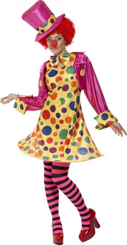 Volwassenenkostuum Lady Clown Deluxe maat 48/50