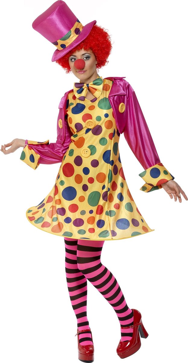 Volwassenenkostuum Lady Clown Deluxe maat 48/50