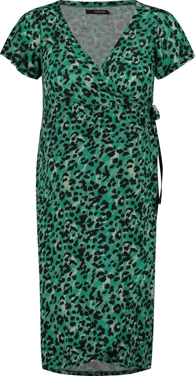 Supermom Jurk Sea Leopard - Sea Green - Maat L