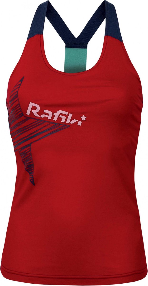 Rafiki Tanktop Vibe Ii Dames Katoen Rood Maat 36