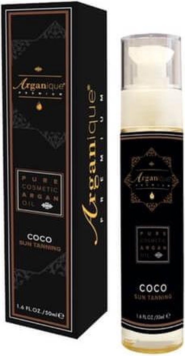 Arganique arganolie met kokosolie 50 ml - zonbescherming - zelfbruiner - zonnebrand - bruin worden