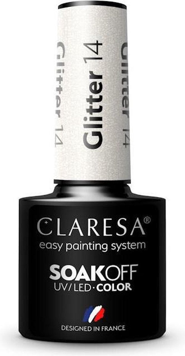 Claresa UV/LED Gellak Glitter #14 – 5ml.