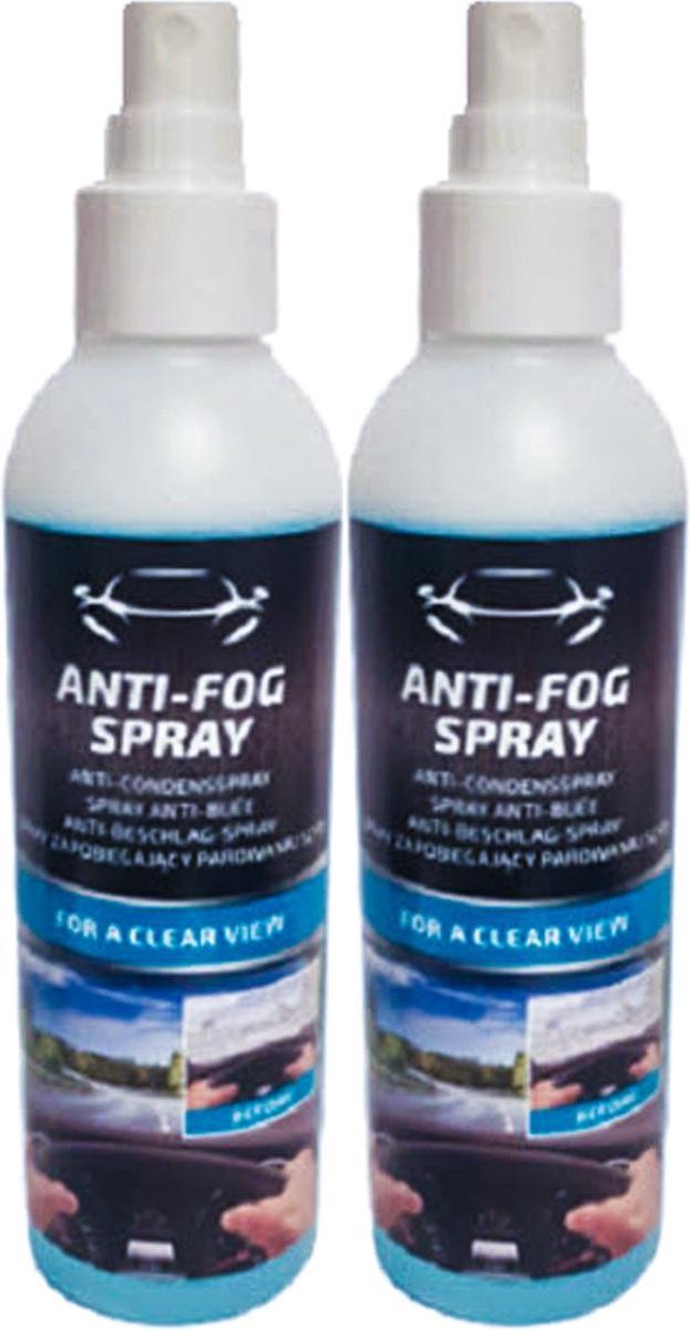 ANTI CONDENS - AUTO - XL 400 ML SPRAY | ANTIFOG | Helder zicht | Geen beslagen Auto ruiten | Anti condensspray voor Duikbril - Glas - Spiegel - Ramen - raam - helmvizier - reinigen - vocht - condens - fog - beslagen - raam