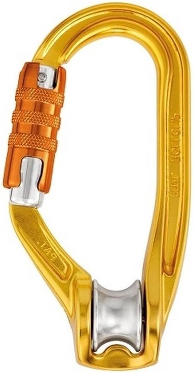 Petzl Rollclip karabiner met geïntegreerde katrol Triact Lock
