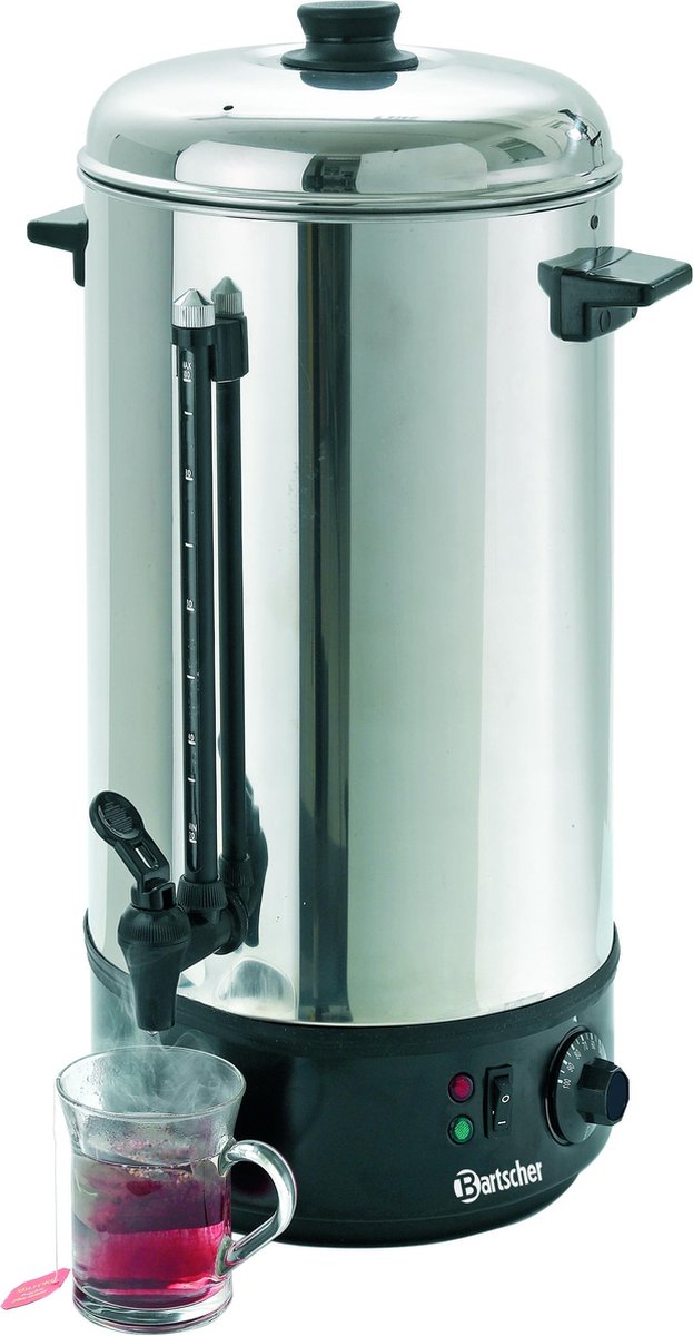 Bartscher Heetwater dispenser 10 Liter | Edelstaal/Kunststof | 50.5(h) x 21