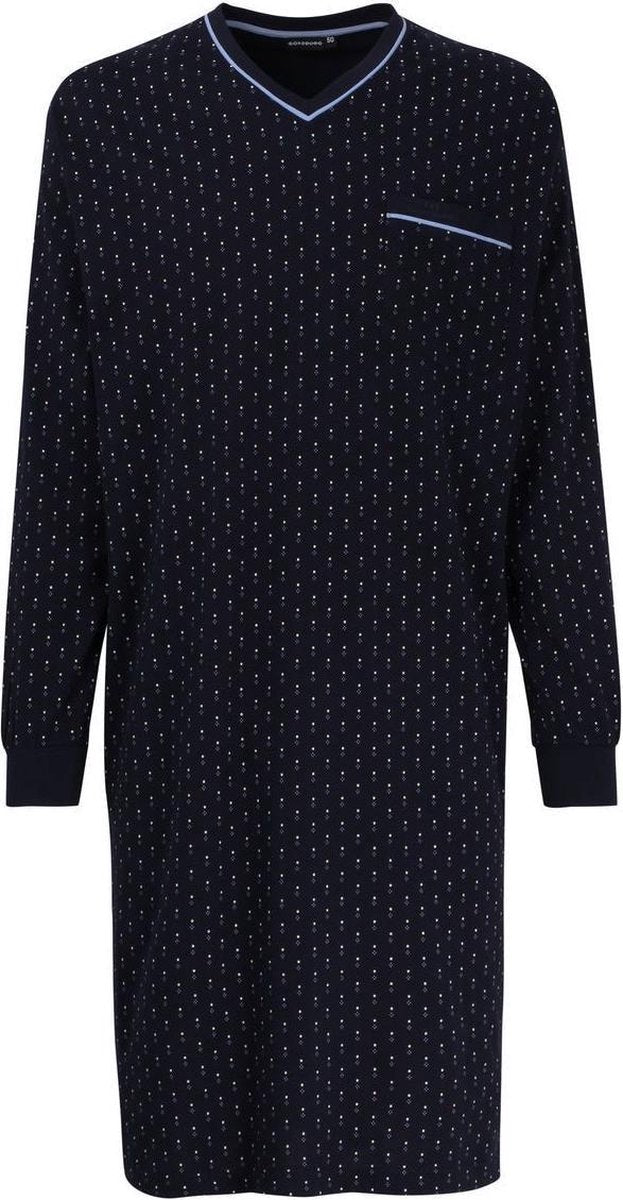 Gotzburg heren nachthemd LM 451638  - XL  - Blauw
