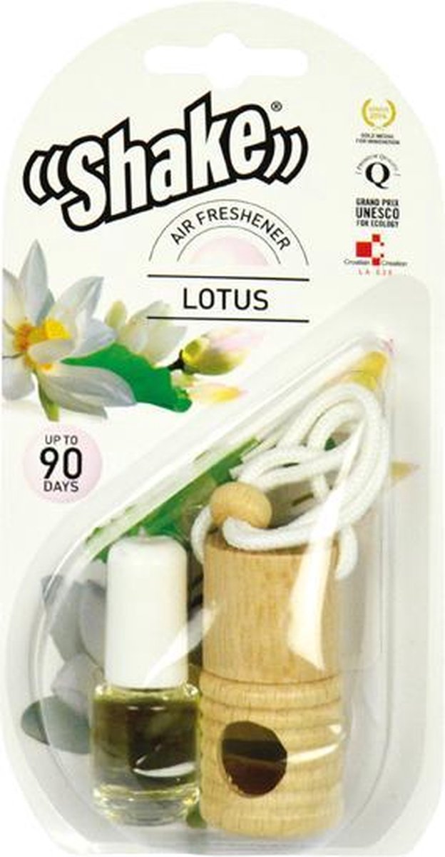 Shake Auto Luchtverfrisser - Autoparfum - Autogeur - Lotus