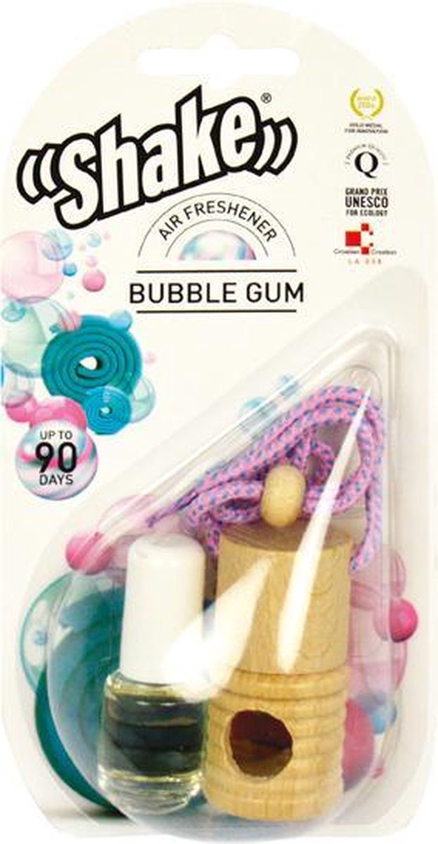 Shake Auto Luchtverfrisser - Autoparfum - Autogeur - Bubble Gum