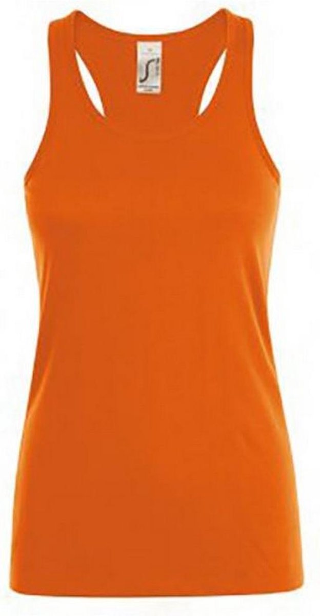 SOLS Vrouwen/dames Justin Sleeveless Vest (Oranje)