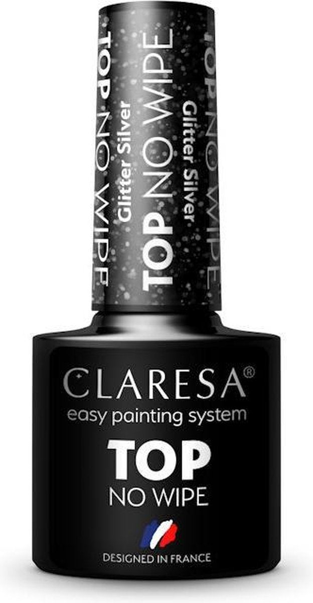 Claresa Top No Wipe Glitter Silver 5g.