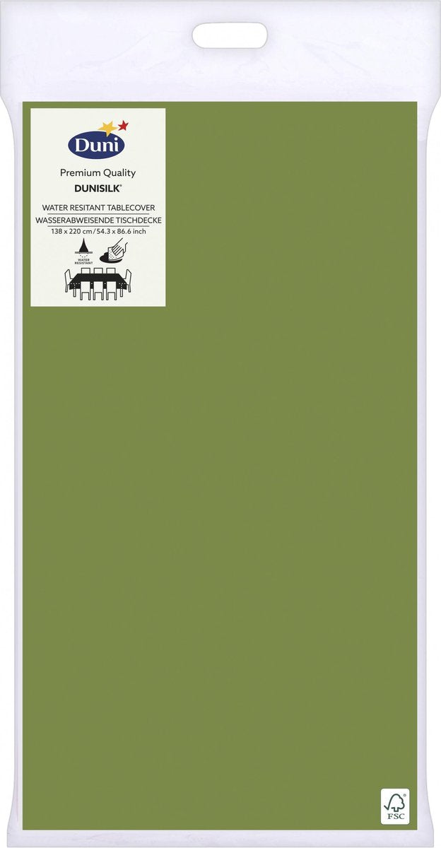 Duni Tafelkleed Leaf 138 X 220 Cm Groen