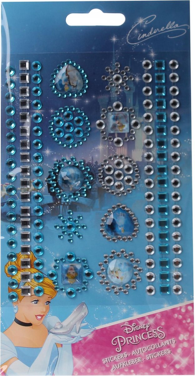 Slammer Princess Stickers 119 Stuks Meisjes Blauw