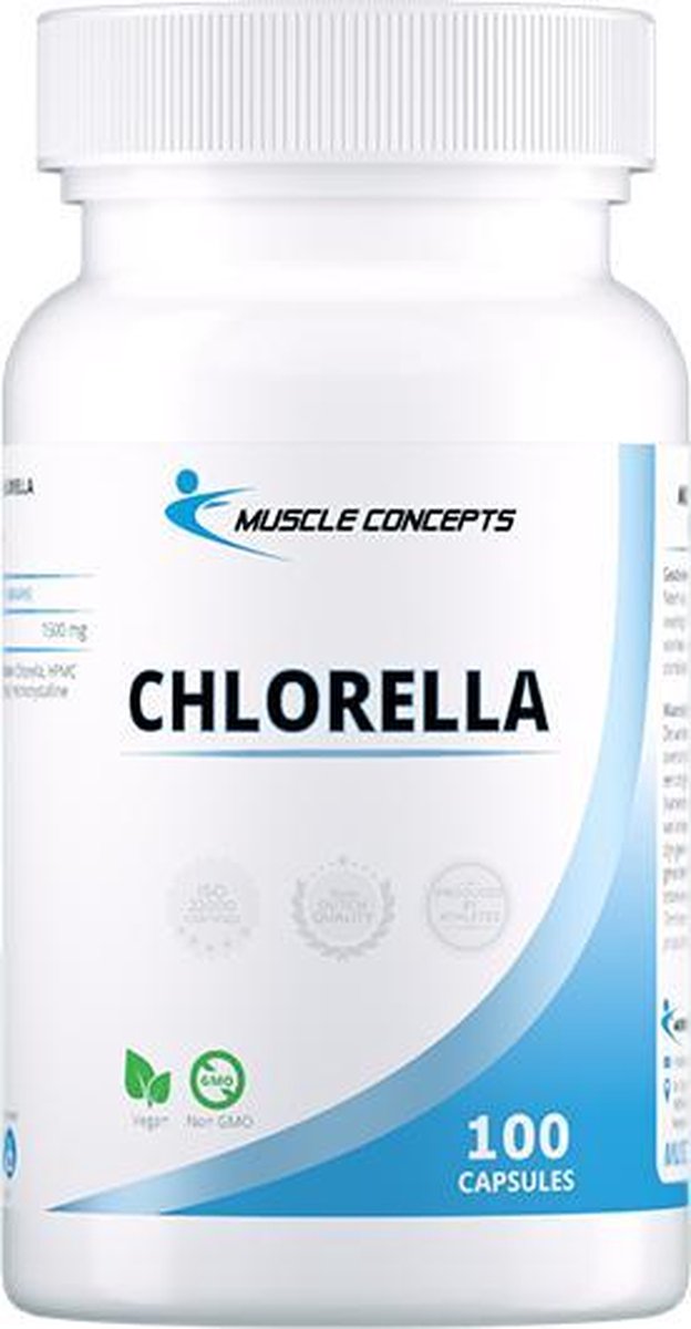 Chlorella | Muscle Concepts - Superfood - voedingssupplement - 100 capsules