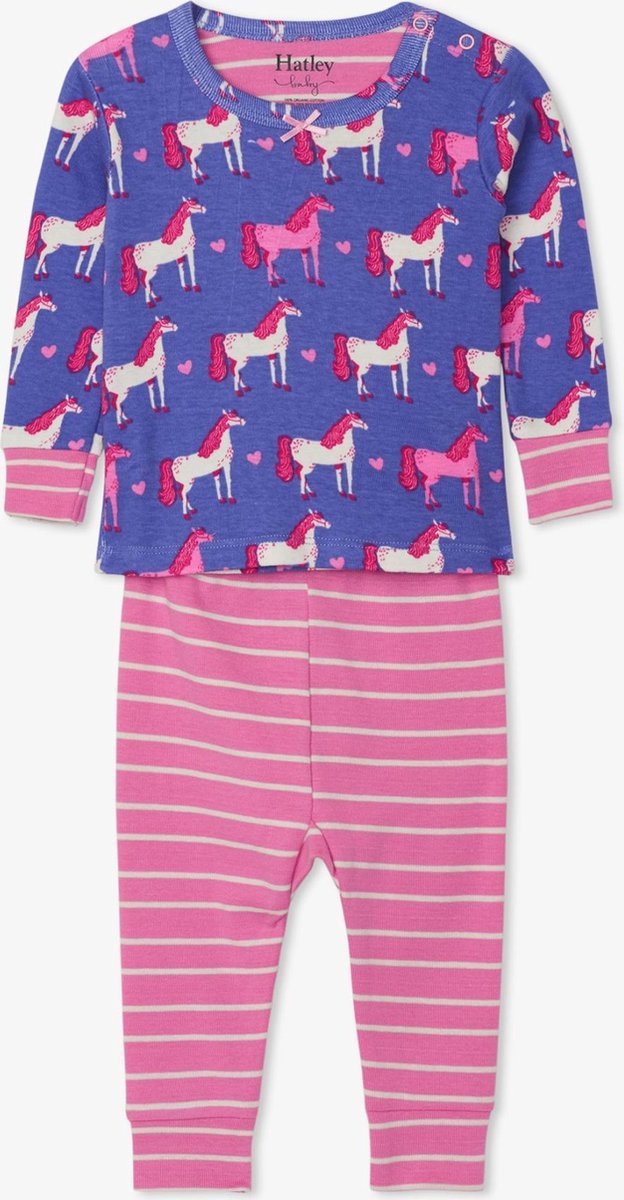 Hatley Meisjes 2-delige Baby Pyjamaset Hearts And Horses